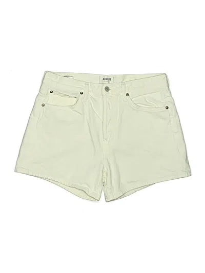 Pre-owned Agolde Khaki Shorts In White