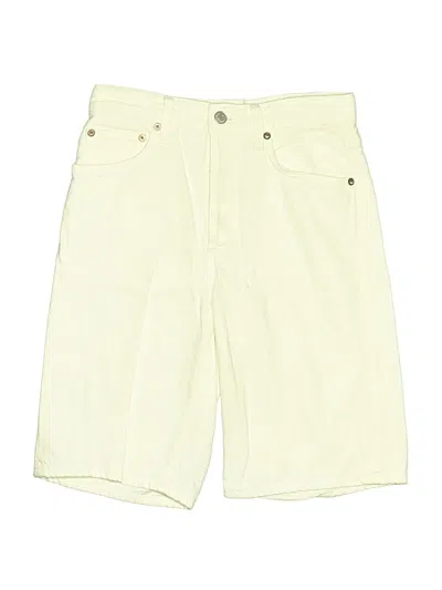 Pre-owned Agolde Khaki Shorts In Yellow