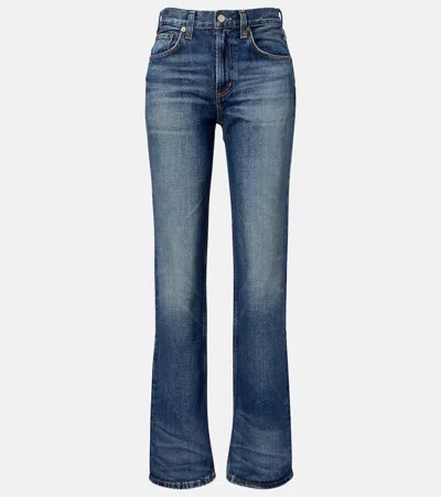 Agolde Kick Boot Bootcut Jeans In Blue