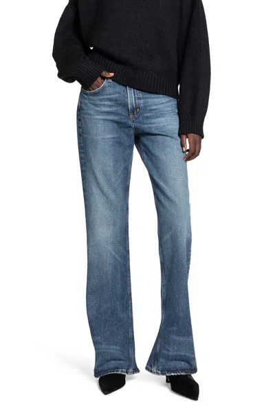 Agolde Kick Boot Jeans In Blue