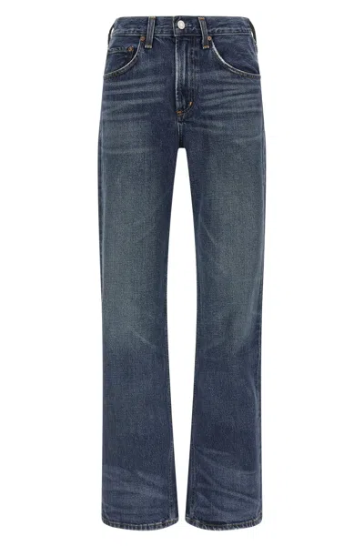 Agolde 'kick Boot' Jeans In Blue