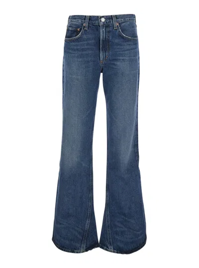 Agolde Kick Boot Jeans In Blue