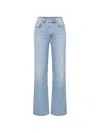 Agolde Kick Boot Jeans In Blue