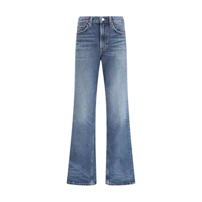 AGOLDE AGOLDE KICK BOOT JEANS STENCIL COLOR MID WOMEN'S RISE