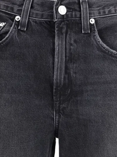 Agolde Kick Boot Recycled Denim Jeans In Black