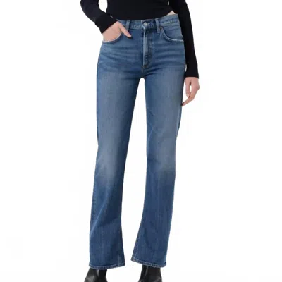 Agolde Kick Bootcut Jeans In Curve Medium Worn Indigo In Blue