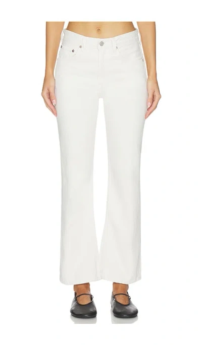 Agolde Kick It Boot Ankle Jeans In White