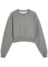 Agolde Kit Cotton Sweatshirt In Gray