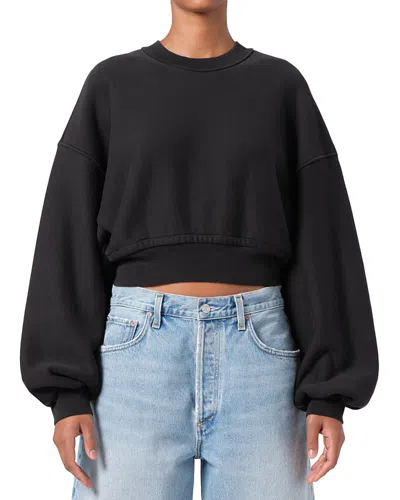 AGOLDE KIT SHRUNKEN CREWNECK SWEATER