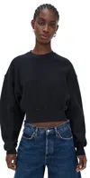 Agolde Kit Sweatshirt Mirage In Black