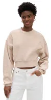 Agolde Kit Sweatshirt Wafer In Wafer