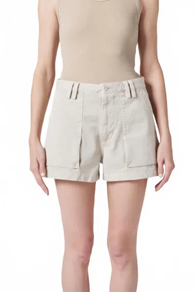 AGOLDE KIVA CARGO SHORT IN BEIGE