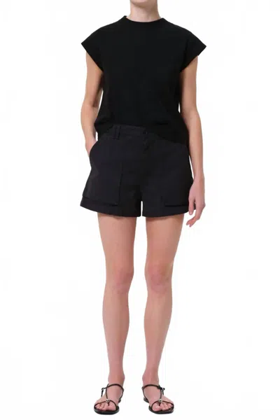 AGOLDE KIVA CARGO SHORT IN BLACK