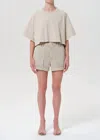 Agolde Kiva Short In Comb In Neutral