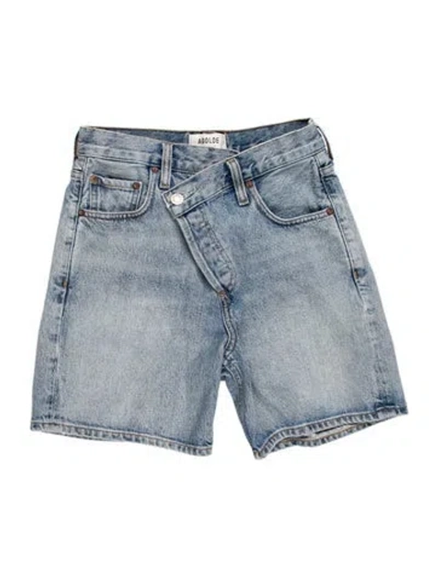 Pre-owned Agolde Knee-length Shorts In Blue