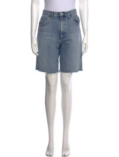 Pre-owned Agolde Knee-length Shorts In Blue