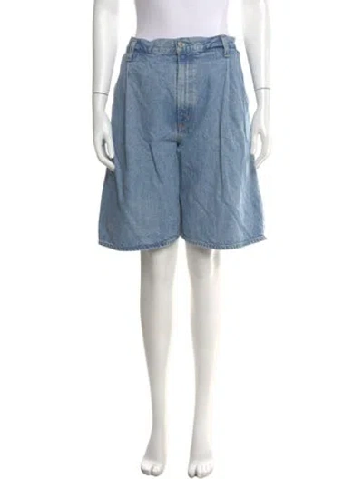 Pre-owned Agolde Knee-length Shorts In Blue