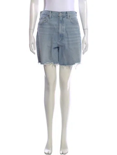 Pre-owned Agolde Knee-length Shorts In Blue