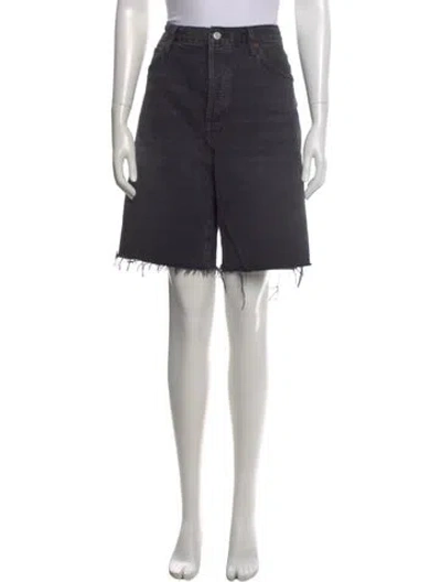 Pre-owned Agolde Knee-length Shorts In Blue