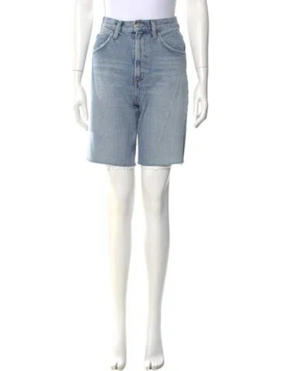 Pre-owned Agolde Knee-length Shorts In Blue