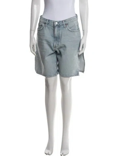 Pre-owned Agolde Knee-length Shorts In Blue