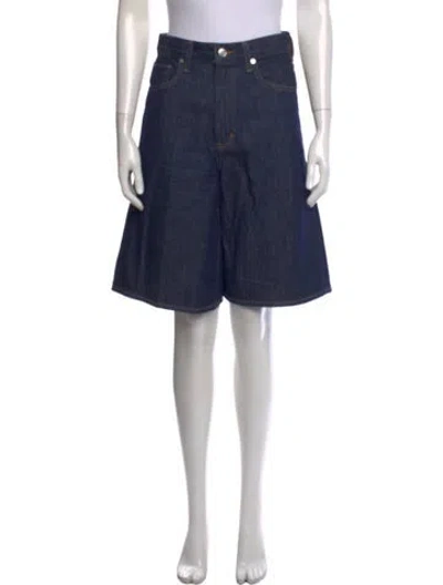 Pre-owned Agolde Knee-length Shorts In Blue