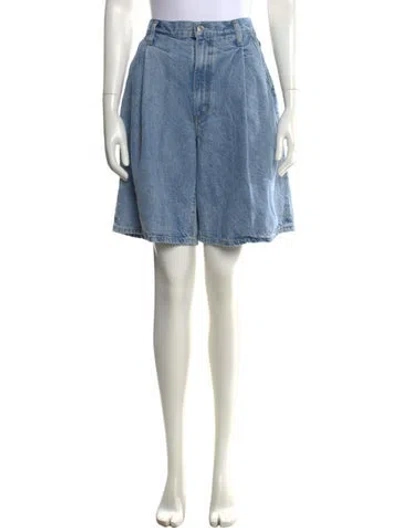 Pre-owned Agolde Knee-length Shorts In Blue