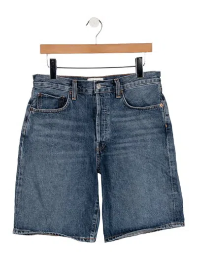 Pre-owned Agolde Knee-length Shorts In Blue