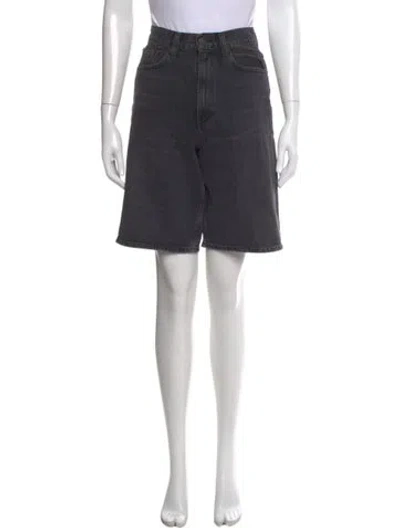 Pre-owned Agolde Knee-length Shorts In Gray