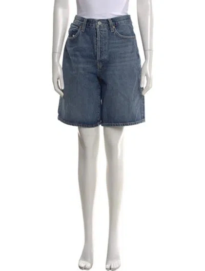 Pre-owned Agolde Knee-length Shorts W/ Tags In Blue