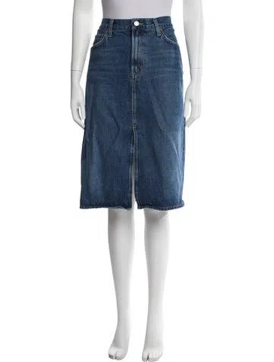 Pre-owned Agolde Knee-length Skirt In Blue