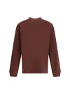 Agolde Asha Long Sleeve Cotton T-shirt In Burgundy