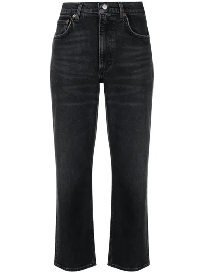 AGOLDE KYE CROPPED STRAIGHT-LEG JEANS