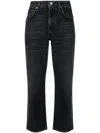 Agolde 90's Pinch Waist Jeans In Black