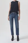 AGOLDE KYE MID RISE STRAIGHT CROP JEAN IN NOTION