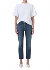Agolde Kye Mid Rise Straight Crop Jeans In Control