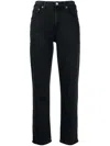 Agolde Kye Straight-leg Jeans In Black