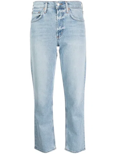 Agolde Kye Straight-leg Jeans In Blue