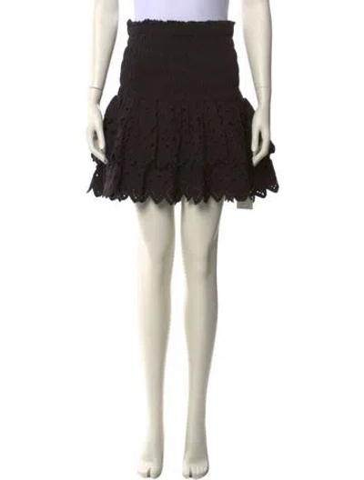 Pre-owned Agolde Lace Pattern Mini Shorts