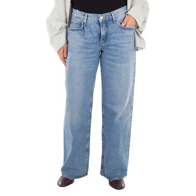 Agolde Ladies Libertine Low Slung Baggy Jeans In Blue