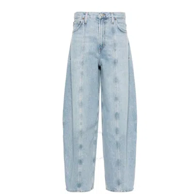 AGOLDE AGOLDE LADIES EXPOSURE (MED WSH IND) KRISTEN WIDE LEG JEANS