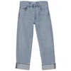Agolde Ladies Force/vint Marbled Fran Low Slung Straight Jeans