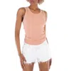 Agolde Ladies Pink Organic Cotton Poppy Tank In Pink