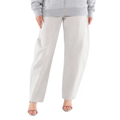Agolde Ladies Tarnish Pale Grey Ballon Jeans In Gray