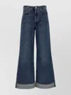 Agolde Dame Rigid High-rise Wide-leg Jeans