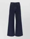 Agolde Lady's Wide-leg Jeans With Five Pockets In Blue