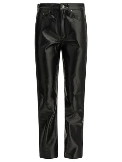 Agolde "lana" Casual Pants In Black