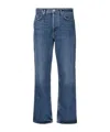 Agolde Pinch Waist High Rise Kick Flare Jeans In Fix In Blue