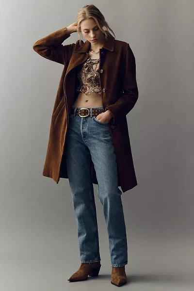 Agolde Lana High-rise Straight Jeans In Blue