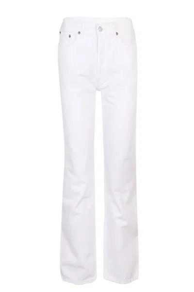 Agolde Lana Jean In Marshmallow In White